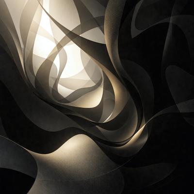 The primary subject of the image is a black and white photo of a light source, possibly a light bulb or a window, with a white background. The light source appears to be illuminating a curved, abstract shape, creating a visually striking scene. The visual style of the image is a black and white photo, which adds a timeless and artistic quality to the composition. The colors and mood of the image are predominantly black and white, with a hint of light and shadow, giving the photo a dramatic